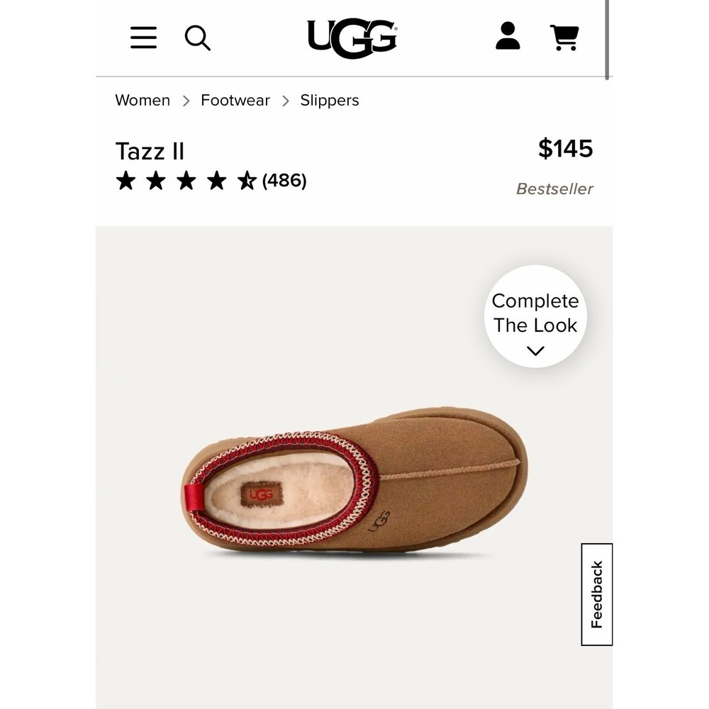 UGG Tazz II brown slippers size 7 - Picture 2 of 10